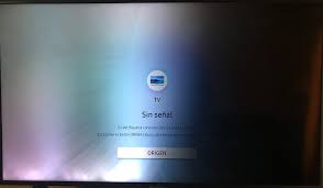 Televisor con manchas oscuras en la pantalla